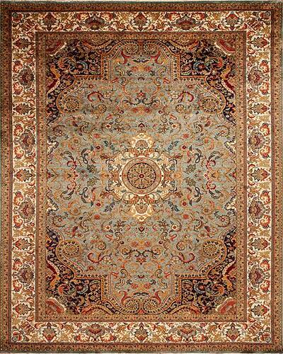 164380 Golden Age <br> Jewel Blue-Ivory 11.11 X 18.0